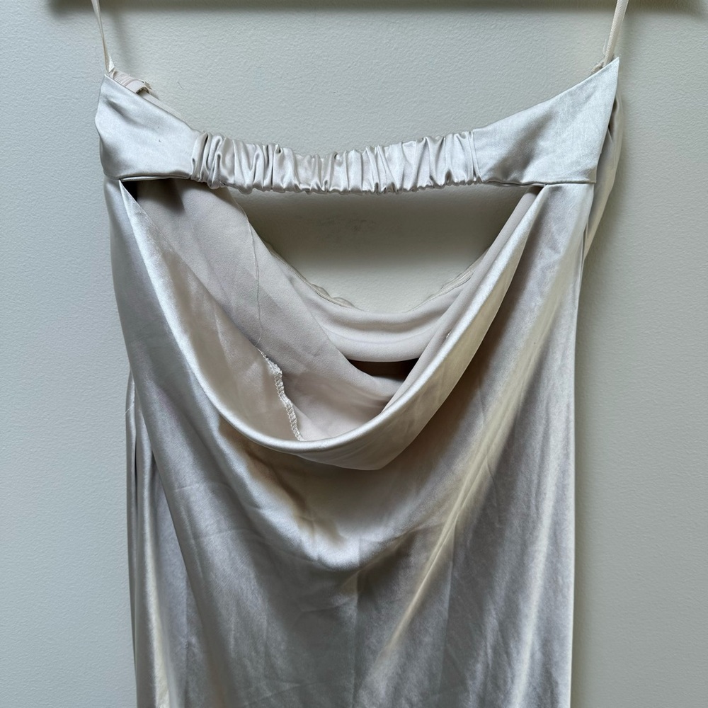 Strapless Drape Back Dress - Picture 8 of 9